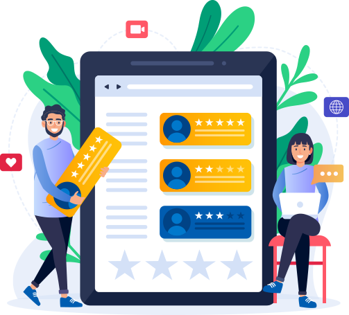 Customer reviews for e-commerce platforms